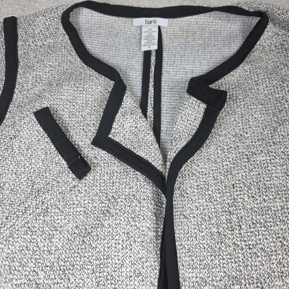 Bar III Sweater Womens S Gray Cardigan Open Front‎ Long Sleeve Winter Outdoor